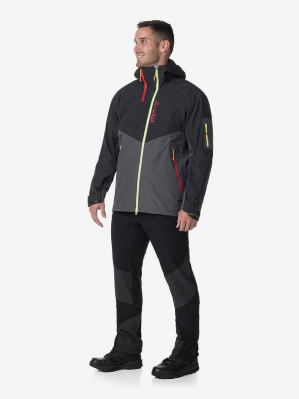 Kilpi Giacca sportiva Kilpi Metrix-M nera e grigia da uomo
