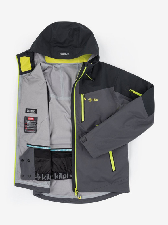 Kilpi Giacca impermeabile outdoor da uomo grigio scuro Kilpi HASTAR-M