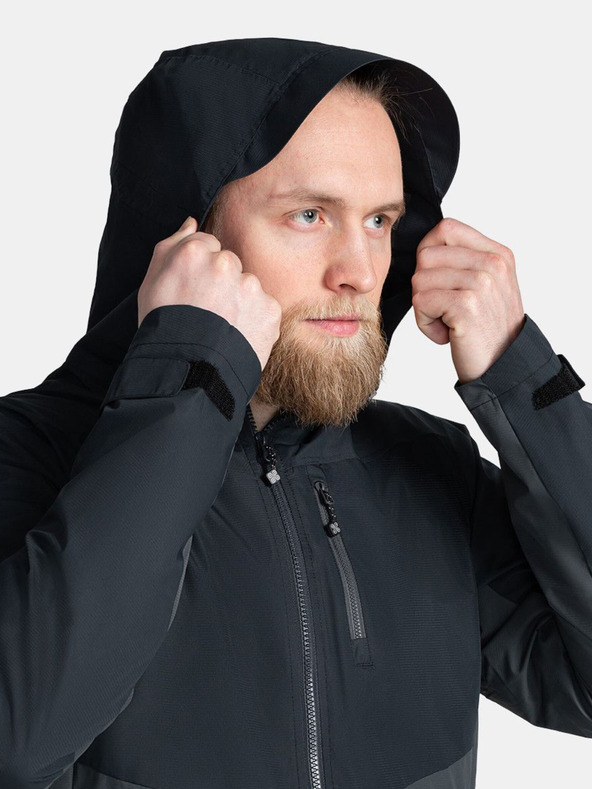 Kilpi Giacca outdoor da uomo grigia e nera Kilpi Sonna-M