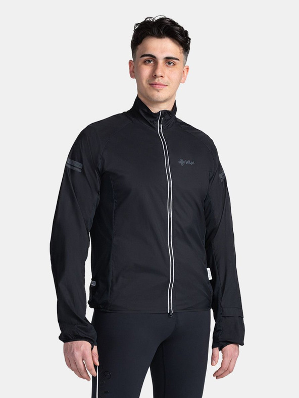 Kilpi Giacca outdoor leggera nera da uomo Kilpi TIRANO-M