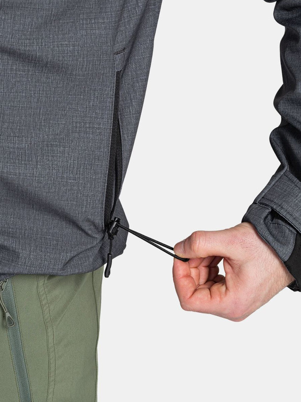 Kilpi Giacca softshell da uomo nera e grigia Kilpi RAVIO-M