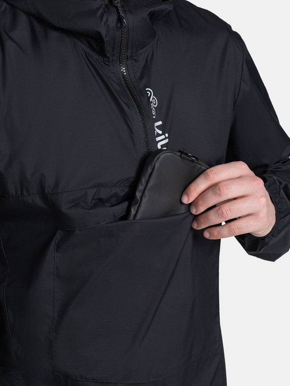 Kilpi Giacca a vento leggera da uomo nera Kilpi ANORI-M