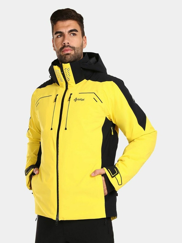 Kilpi Giacca da sci da uomo gialla Kilpi Hyder-M