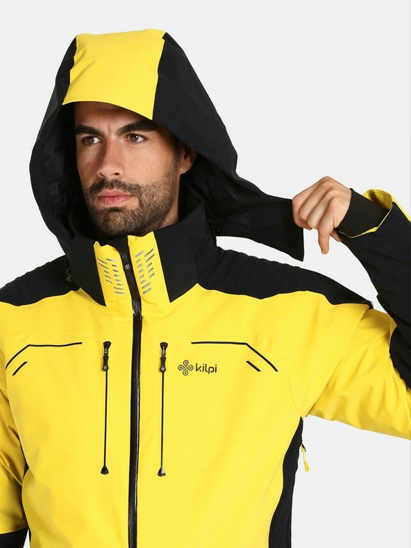 Kilpi Giacca da sci da uomo gialla Kilpi Hyder-M