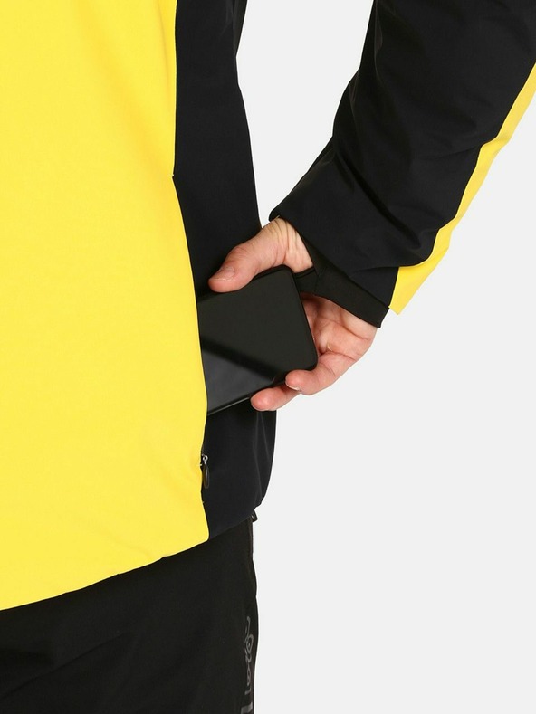 Kilpi Giacca da sci da uomo gialla Kilpi Hyder-M