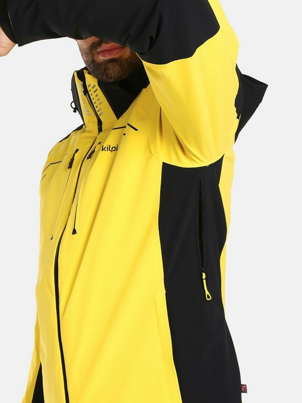 Kilpi Giacca da sci da uomo gialla Kilpi Hyder-M
