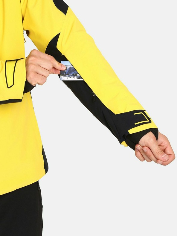 Kilpi Giacca da sci da uomo gialla Kilpi Hyder-M