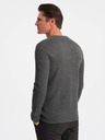 Ombre Clothing Cardigan da uomo grigio con tasche Ombre Clothing