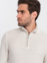 Ombre Clothing Maglione da uomo con colletto crema Ombre Clothing