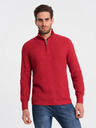Ombre Clothing Maglione con colletto rosso da uomo Ombre Clothing