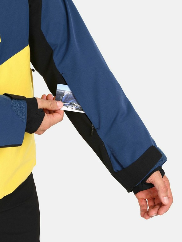 Kilpi Giacca da sci Kilpi TONNSI-M gialla e blu da uomo