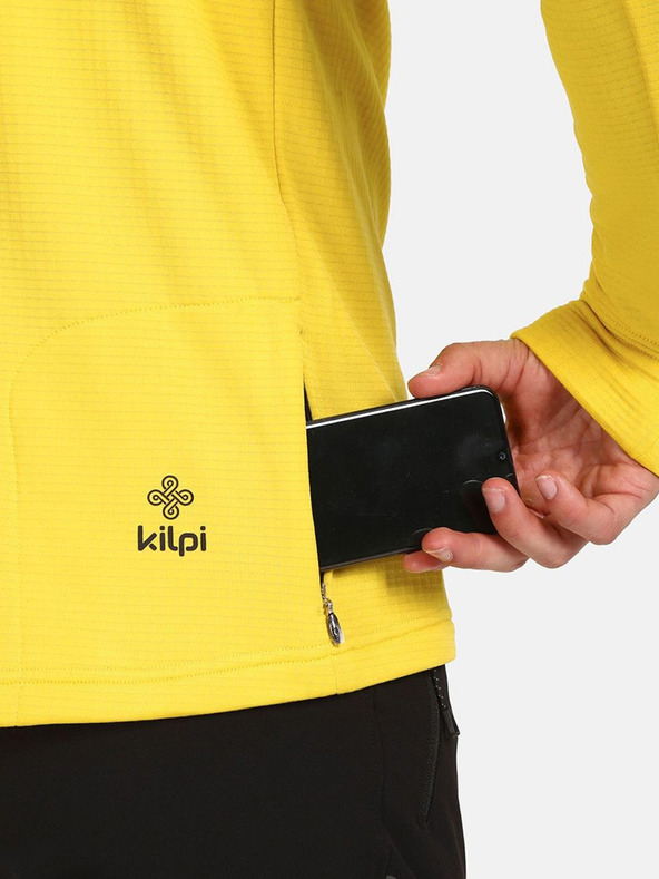 Kilpi Felpa funzionale da uomo gialla Kilpi ROLO-M