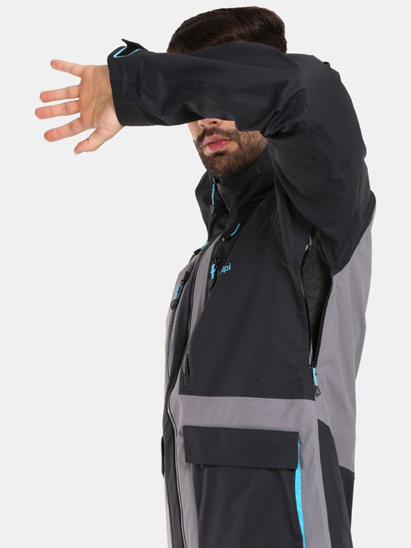 Kilpi Giacca hardshell nera da uomo Kilpi LTD ARCHER-M