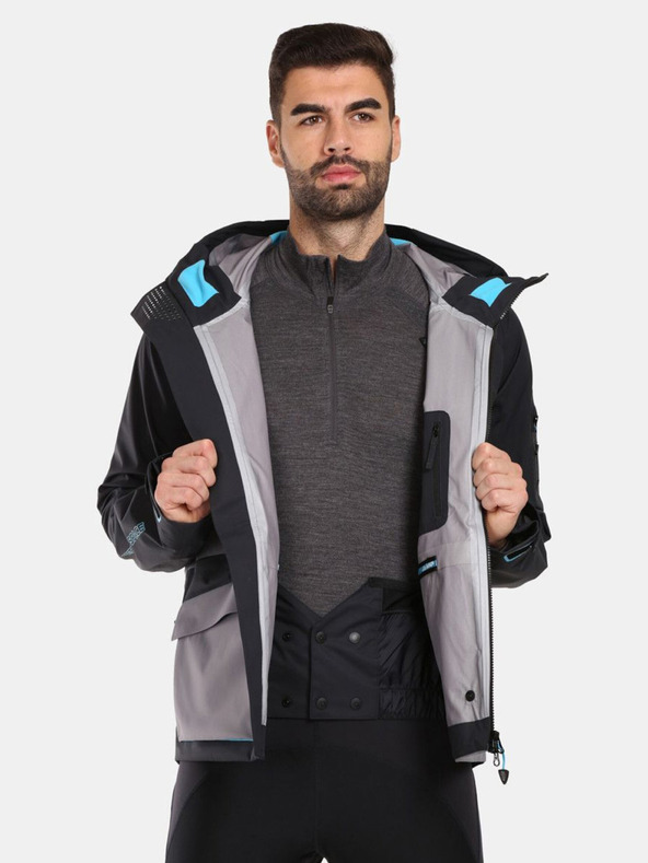 Kilpi Giacca hardshell nera da uomo Kilpi LTD ARCHER-M