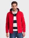 Ombre Clothing Giacca softshell rossa da uomo Ombre Clothing