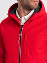 Ombre Clothing Giacca softshell rossa da uomo Ombre Clothing