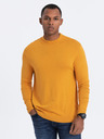 Ombre Clothing Maglione basic da uomo senape con collo alto Ombre Clothing