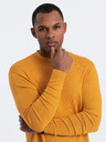 Ombre Clothing Maglione basic da uomo senape con collo alto Ombre Clothing