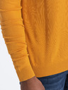 Ombre Clothing Maglione basic da uomo senape con collo alto Ombre Clothing