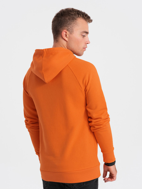 Ombre Clothing Felpa arancione da uomo Ombre Clothing