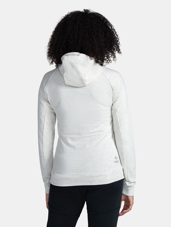 Kilpi Felpa donna bianca in cotone Kilpi SOHEY-W