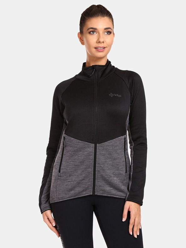 Kilpi Felpa sportiva funzionale da donna nera Kilpi TOMMS-W