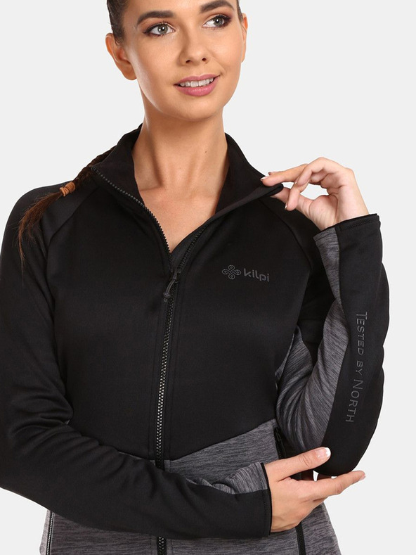 Kilpi Felpa sportiva funzionale da donna nera Kilpi TOMMS-W