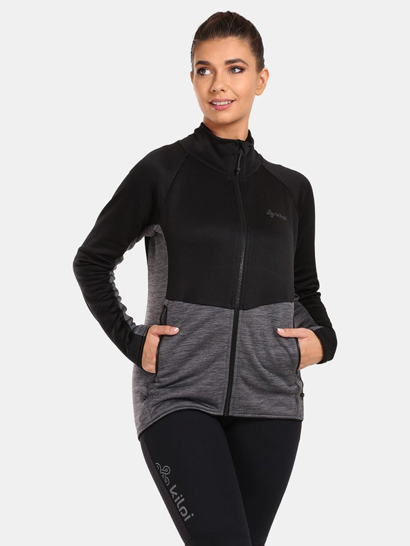 Kilpi Felpa sportiva funzionale da donna nera Kilpi TOMMS-W