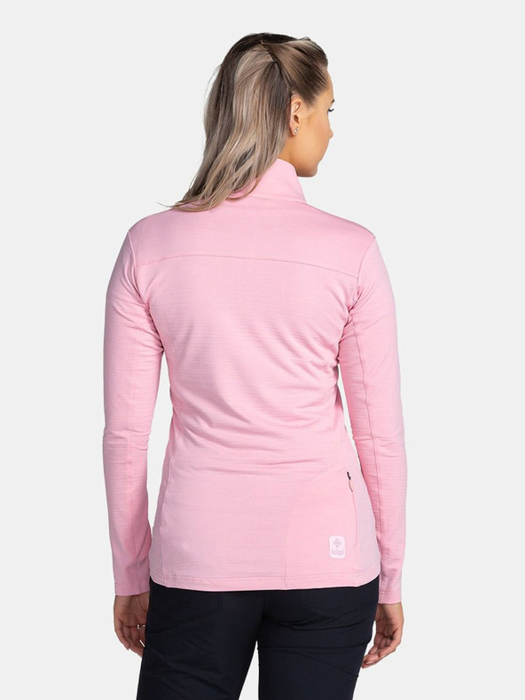 Kilpi Felpa sportiva rosa da donna con collo alto Kilpi MONTALE