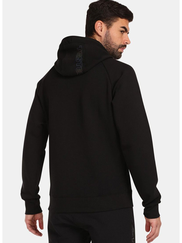 Kilpi Felpa con cappuccio nera da uomo Kilpi BELLATRIX-M