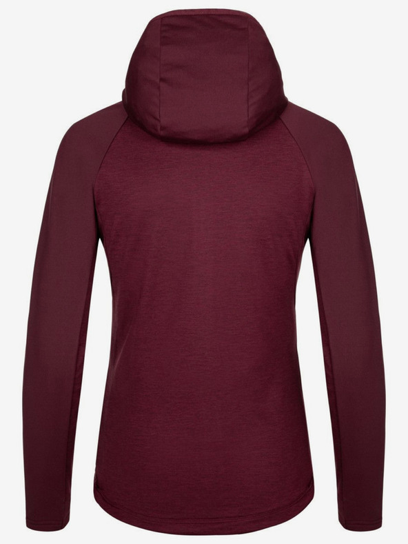Kilpi Felpa sportiva con cappuccio bordeaux da donna Kilpi LAYANA-W