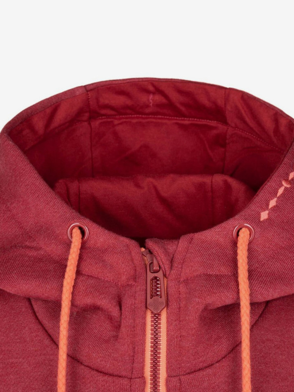 Kilpi Felpa con cappuccio con cerniera da donna rossa Kilpi ERRY-W