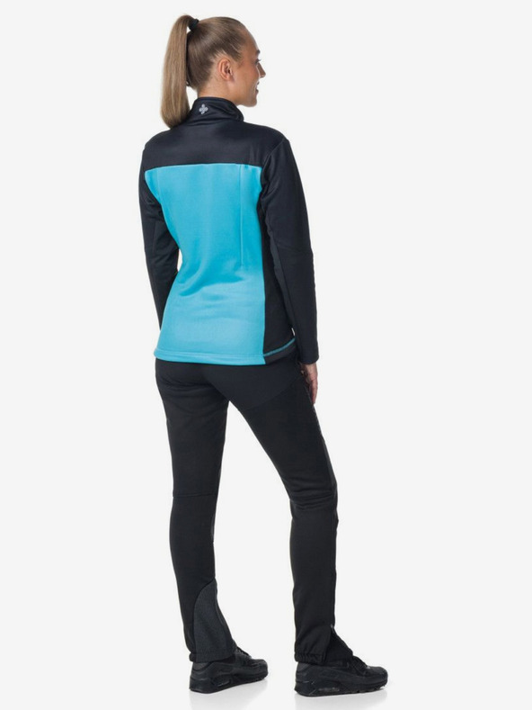 Kilpi Felpa funzionale con cappuccio nera e blu da donna Kilpi TEAM FLEECE-W