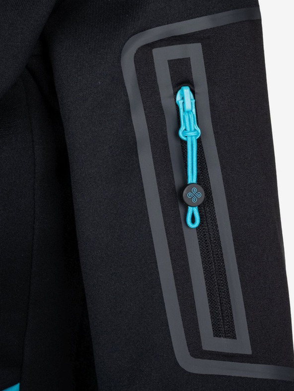 Kilpi Felpa funzionale con cappuccio nera e blu da donna Kilpi TEAM FLEECE-W