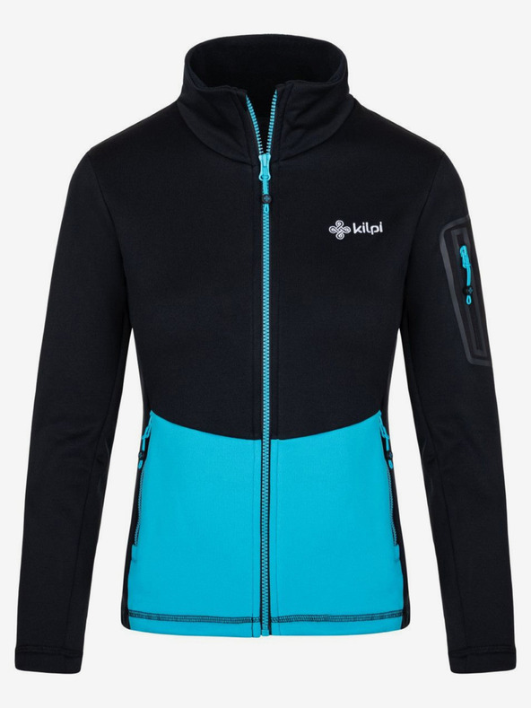 Kilpi Felpa funzionale con cappuccio nera e blu da donna Kilpi TEAM FLEECE-W