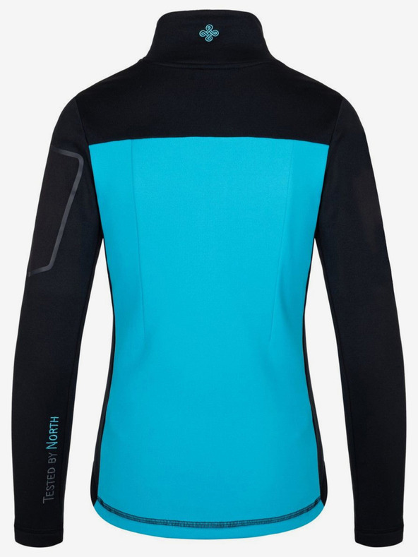 Kilpi Felpa funzionale con cappuccio nera e blu da donna Kilpi TEAM FLEECE-W