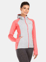 Kilpi Felpa da donna in pile grigio e rosa Kilpi VERSAM-W