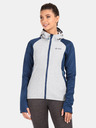 Kilpi Felpa con cappuccio in pile da donna grigia e blu Kilpi VERSAM-W