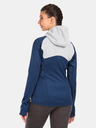 Kilpi Felpa con cappuccio in pile da donna grigia e blu Kilpi VERSAM-W