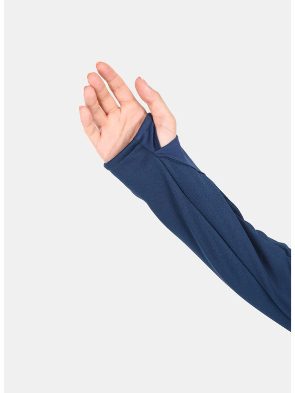 Kilpi Felpa con cappuccio in pile da donna grigia e blu Kilpi VERSAM-W