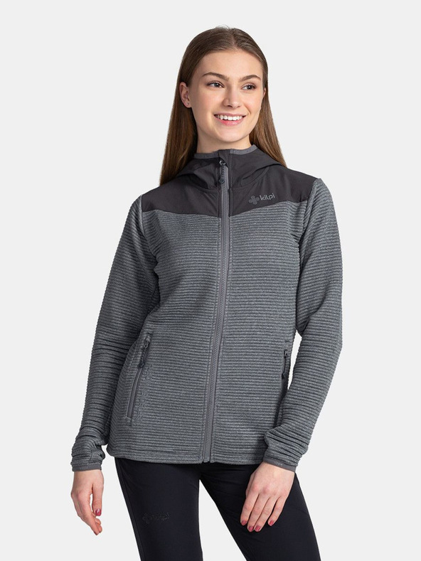 Kilpi Felpa con cappuccio grigio scuro da donna Kilpi TANALI-W