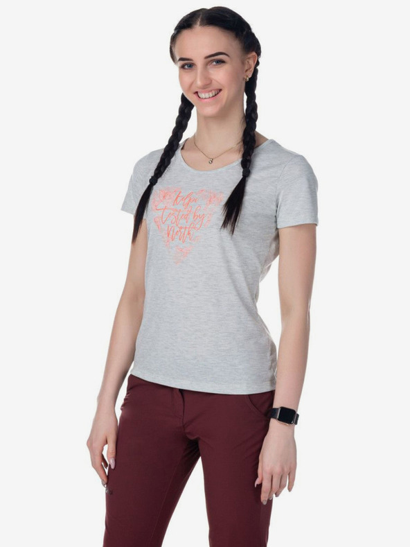 Kilpi Maglietta sportiva da donna grigio chiaro Kilpi GAROVE