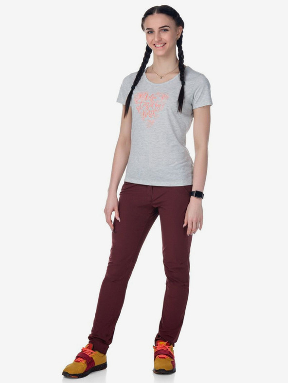 Kilpi Maglietta sportiva da donna grigio chiaro Kilpi GAROVE