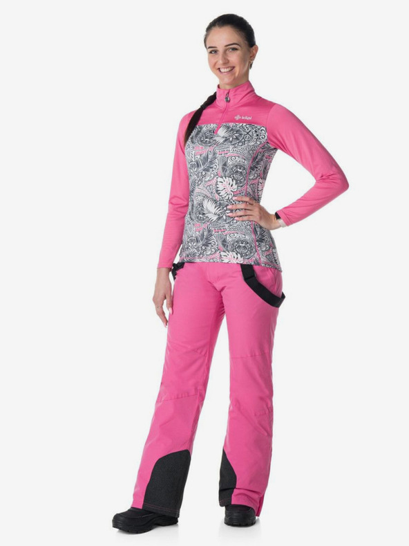 Kilpi Maglietta sportiva a collo alto da donna blu scuro KILPI LEEMA