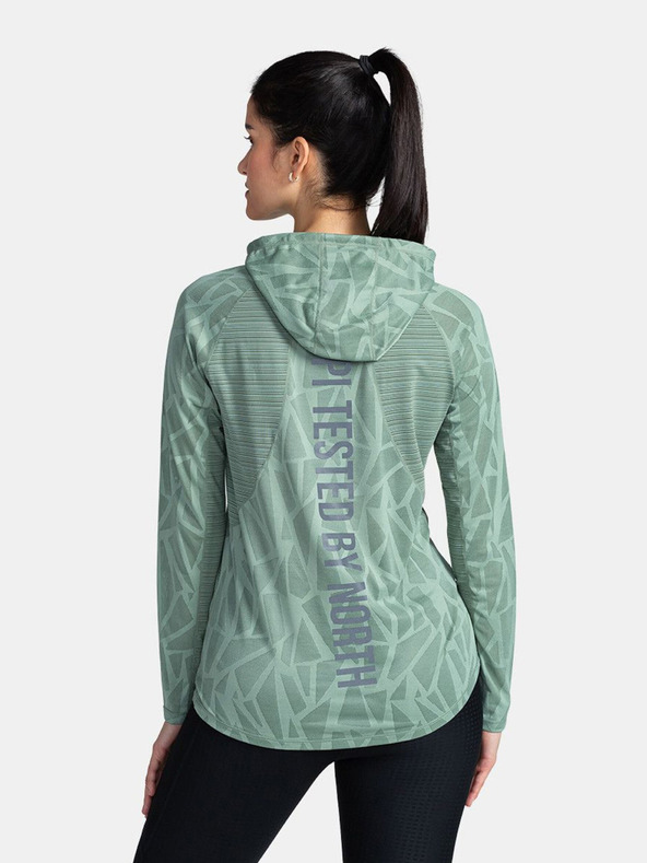 Kilpi Felpa verde con cappuccio da donna Kilpi AILEEN