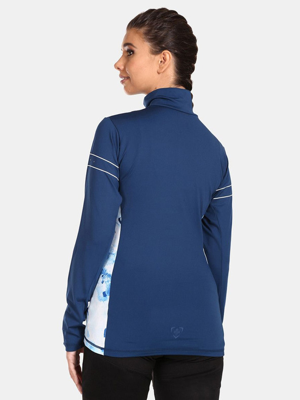 Kilpi Maglietta sportiva a collo alto da donna blu scuro KILPI LEEMA