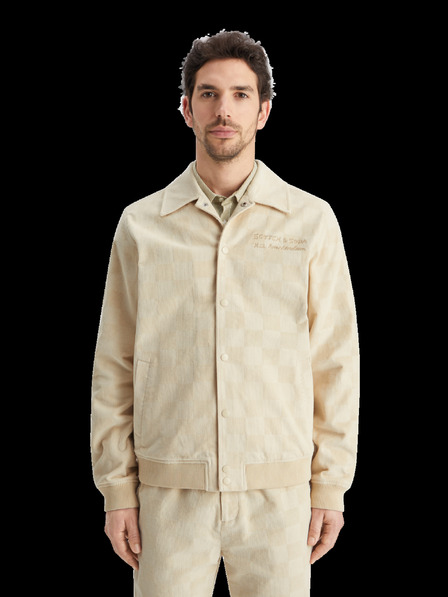 Scotch & Soda Giacca a coste crema da uomo Scotch & Soda College