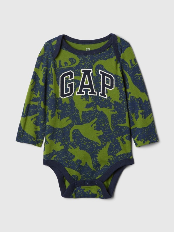 GAP Baby Cotton Bodysuit with Logo GAP