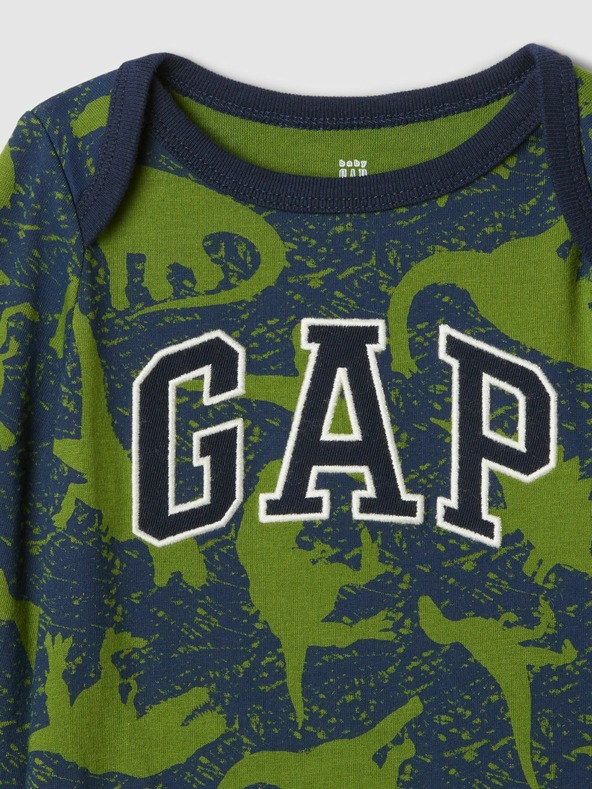 GAP Baby Cotton Bodysuit with Logo GAP