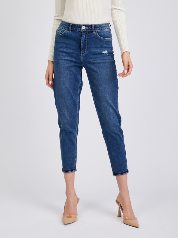 Orsay Jeans cropped mom fit da donna blu scuro ORSAY
